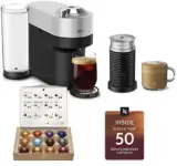 Nespresso Vertuo Pop+ Deluxe Coffee Machine with Aeroccino Frother & 50 Coffee Pods – $54 (after $15 off $35+ coupon) $54.00