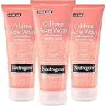 3-Pack Neutrogena Oil-Free Acne Face Wash, Pink Grapefruit, 6.7oz Each – $16.00 ($26.27 Off)