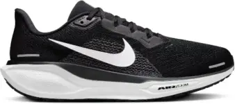 Nike Men’s Pegasus 41 Road Running Shoe (Black/White) – $86.99 ($145 Value)