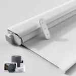 No-Drill Motorized Blackout Blinds (70″x72″, White) – $149.99 ($299.98 Value)