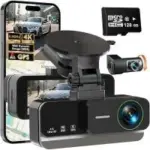Nymzview J15 4K Dash Cam with 4K Rear Cam, 128GB Card – $72.49 ($117 Off)