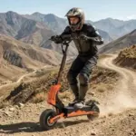 Off Road Electric Scooter for Adults – 5600W Dual Motor, 50 MPH, 60V 27AH Battery – $259.00 ($518.00 Off)
