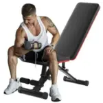 OLIXIS Adjustable Weight Bench with 795lb Capacity – $50 (Was $65)