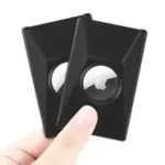 2-Pack Perfitek Black Airtag Wallet Holders – $1.78