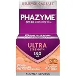 Phazyme Gas Relief Ultra Strength Gas and Bloating Relief, 48 Count – $5.49 ($13.39 Original)