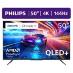 Philips PUG7675 Series 50″ 4K QLED+ Google Smart TV – $258.00