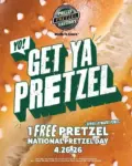 Get a Free Pretzel at Philly Pretzel Factory for National Pretzel Day $0.00