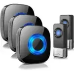 Physen Wireless Waterproof Doorbell with 3 Buttons and 2 Receivers for $15.99
