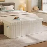 Pinmoco 43-inch Folding Storage Ottoman Bench w/ Side Pocket – $39.79 ($109.99 Original)