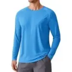 Pinspark Men’s UPF 50+ Short Sleeve Rash Guard Shirt $6.49