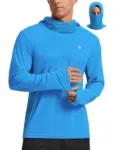 PINSPARK UPF 50+ Sun Protection Hoodie with Mask for $10.99