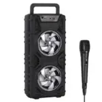 Portable Bluetooth Speaker with FM Transmitter, Black – $19.34 ($32.24 Original)