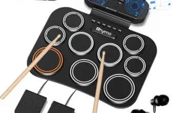 Portable Electronic Drum Set with 9 Pads for $29.99