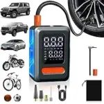 Powools C8 150PSI Cordless Tire Inflator & Portable Air Compressor – $14.99 ($29.99 Value)