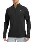 Pudolla Men’s UPF 50+ Long Sleeve 1/4 Zip Sun Shirt $9.99