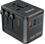 Quenxe 35W Universal Travel Power Adapter w/ 3 USB-C & 2 USB-A – $14
