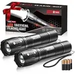 2-Pack RECHOO Tactical LED Flashlights for $8.98