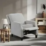 Relax-A-Lounger Sorrento Modern Push Back Recliner – Light Gray Woven Fabric – $157.00 ($349.00 Original)