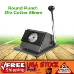 58mm Round Punch Die Cutter for Graphic Paper, Badges, and Cards – $67.61 ($135.22 Value)