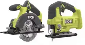 RYOBI ONE+ 18V Cordless 2-Tool Combo Kit (Circular Saw & Jig Saw) – $58.11 at Home Depot