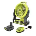 Ryobi ONE+ 18V Hybrid Whisper Series 7-1/2″ Fan Kit with 2.0 Ah Battery – $45.40 ($99.00 Original)