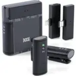 Rythflo LM03 Wireless Lavalier Microphone Set with Charging Case for $15.49