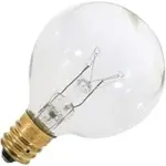 Satco S3845 15W Candelabra Base G12.5 Incandescent Light Bulb – Clear, Only $0.79 (Was $6.17)