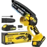 Seesii 21V Cordless 6″ Mini Chainsaw w/ Battery – $21