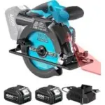 Seesii 6.5″ Cordless Circular Saw Kit with Laser & 2 Batteries – $59.99 ($70 Off)