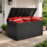 Seizeen 90-Gallon Outdoor Storage Resin Deck Box (Gray, Brown, or Khaki) – $50 (was $106)