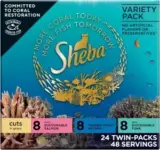 24-Pack Sheba Perfect Portions Adult Wet Cat Food for $16