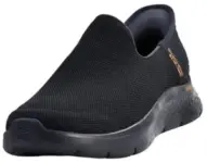 Skechers Gowalk Flex Men’s Slip-ins Sneakers (Navy/Orange) – $40