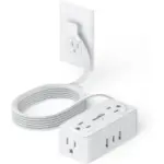 Smallrt 6.5ft Power Strip with 4 AC Outlets & 3 USB Ports – $10.99 ($21.99 List Price)