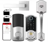 SMONET Smart Fingerprint Keyless Entry Door Lock Set for $60