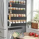 SMRCAD Magnetic Spice Rack with Hooks – $14.99 ($29.99 Original)