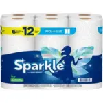 6-Pack Sparkle Double Rolls Pick-A-Size Paper Towels for $6.62
