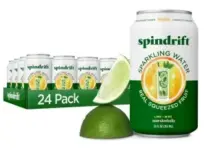 24-Pack Spindrift Sparkling Water (Lime) – $11 at Amazon