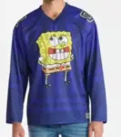 SpongeBob SquarePants Men’s Graphic Long Sleeve Hockey Jersey (Navy) – $8.19 at Walmart