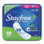 Stayfree Super Maxi Pads (Unscented, 66-Count) $5.10 at Amazon (Clip Coupon + Subscribe & Save)