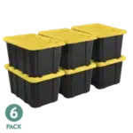 Sterilite 27-Gallon Plastic Storage Bin 6-Pack for $48