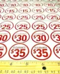 Clearance Sale Store Price Stickers & Labels (Large & Small) – $14.56