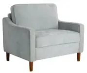 Studio Living Sanborn Woven Fabric Arm Chair (Light Gray/Gray) – $138 at Walmart