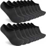 Sunew 8 Pairs of Large No Show Socks in Dark Grey for $7.79