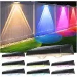 SunFlickt 120lm Dusk-to-Dawn Solar Fence Light (8-Pack) for $20.99