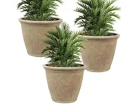 Sunnydaze 24″ Anjelica Large Plastic Pot 3-Pack for $154.99