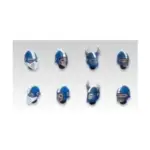 Tabletop Art Fantasy Football Mini Bloody Sports Head Set #1 – New, Only $5.95