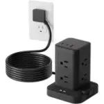 Tagzilo 8-Outlet 3-USB Surge Protector Power Strip with 6ft Cable – $14.84