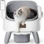 Thereye Automatic Open-Top Self-Cleaning Litter Box with Entry Step – $89.99 ($179.99 Original)