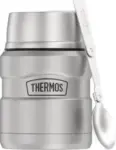 16oz Thermos Stainless King Food Jar with Folding Spoon (Matte Stainless Steel) – $19