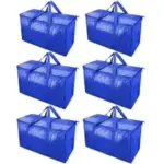 6-Pack TICONN Extra Large Zippered Moving Bags – $19